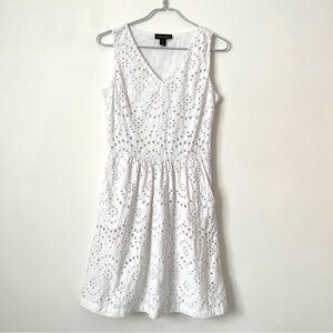 Brand New Cynthia Rowley Eyelet White Cutwork Embroidered  Dress - size 2